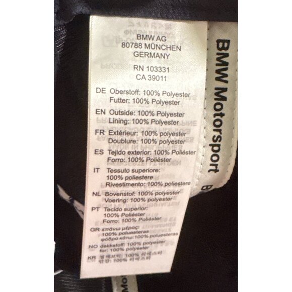 BMW Motorsport Cap Hat Snapback Adjustable Fit Stripe White Red Blue Navy - Picture 8 of 9